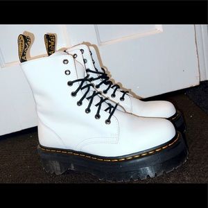 platform white doc marten boots